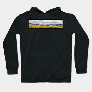 Panorama of Great Glen or Glen More in the Scottish Highland near Loch Ness Hoodie